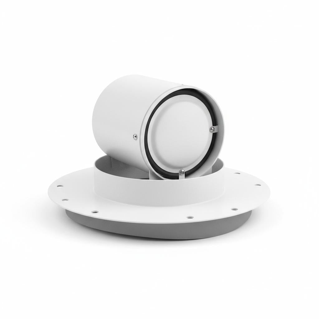 Aluminum Roof Vent Cap with Damper - 6 inch